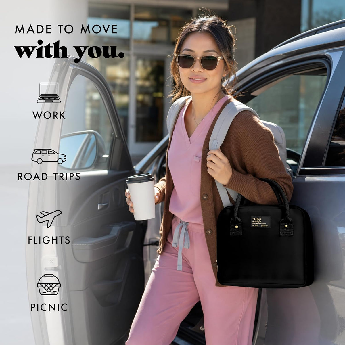 Fit &amp; Fresh Bloomington Bolsa de almuerzo aislada para mujer co...