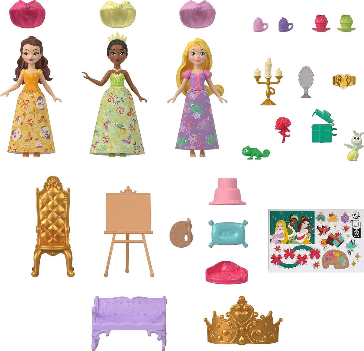 Calendario de Adviento de princesas de Disney de Mattel con muñecas...