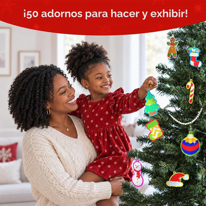 Skillmatics - Divertidos adornos de Navidad, arte de aluminio, rega...