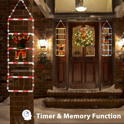 Toodour Luz LED de Navidad, luces decorativas de escalera de Navida...