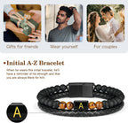 LUXEJEW Regalos para Hombres – Pulsera para Hombre, Pulsera con Ini...
