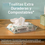 The Honest Company - Toallitas limpiadoras para bebé con 99% de agu...