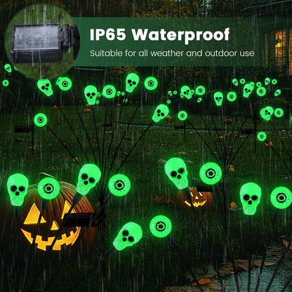 vignuto Decoraciones de Halloween al aire libre, luces de globo ocu...