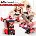 Qumcou Coche de Control Remoto Transformable 1:16, Juguetes para ni...