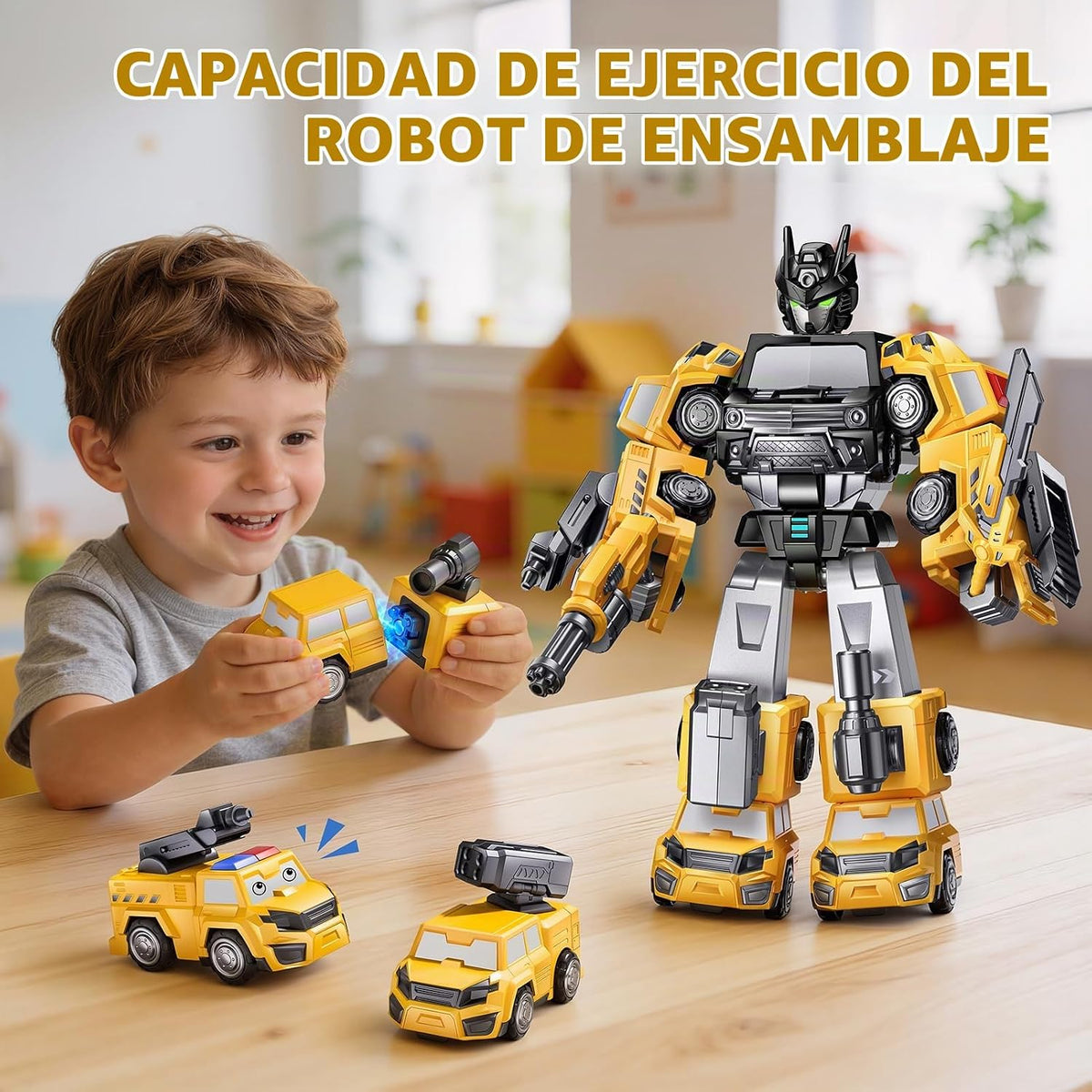 Transforme los juguetes del robot para los niños 4-6, juguete de co...