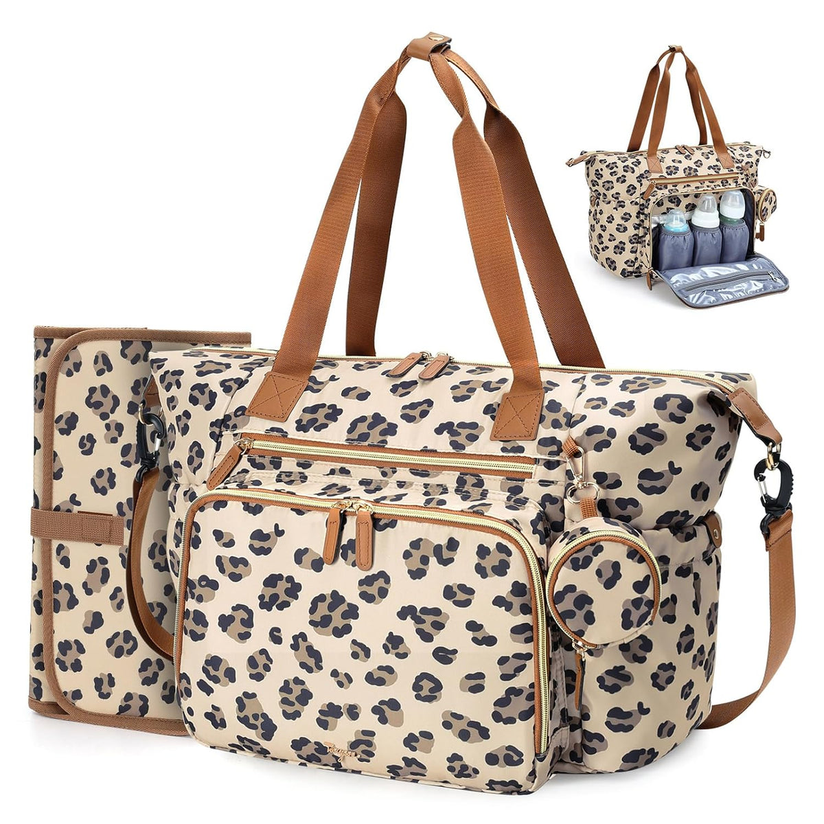Tonyeee - Bolso para pañales, gran bolsa de pañales para bebé para...