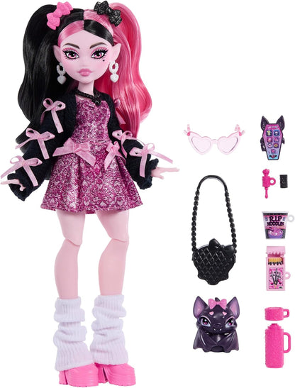 Muñeca Monster High Draculaura con murciélago para mascotas | Vampi...