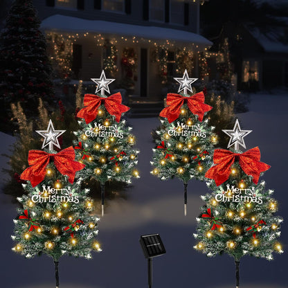 TAILERRI Luces solares de camino para árbol de Navidad, decoración...