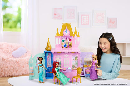 Juego portátil de castillo de princesa Disney de Mattel para cerrar...