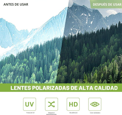 Foliful Paquete de 3 lentes de sol deportivos polarizados para homb...