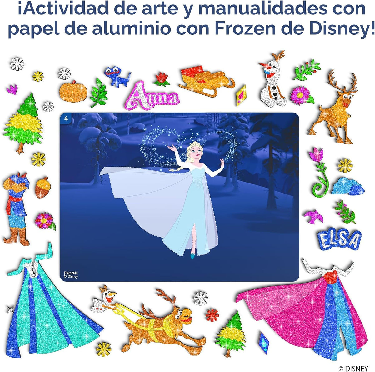 Skillmatics Foil Fun Disney Frozen - Kit de arte y manualidades | J...