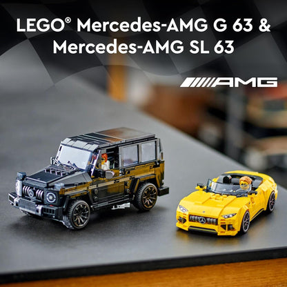 LEGO Speed Champions Mercedes-AMG G 63 &amp; SL 63 - Juguetes de co...