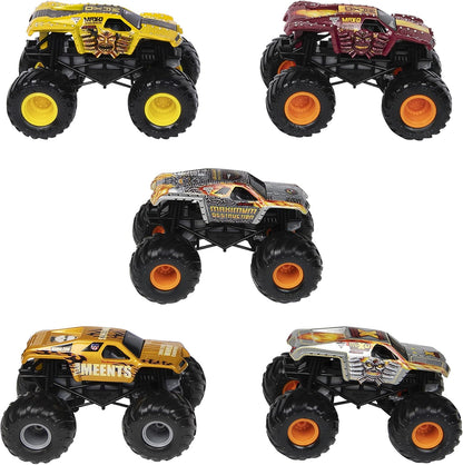 Monster Jam, Edición Retro Oficial Max-D Paquete de 5 Camiones Mons...