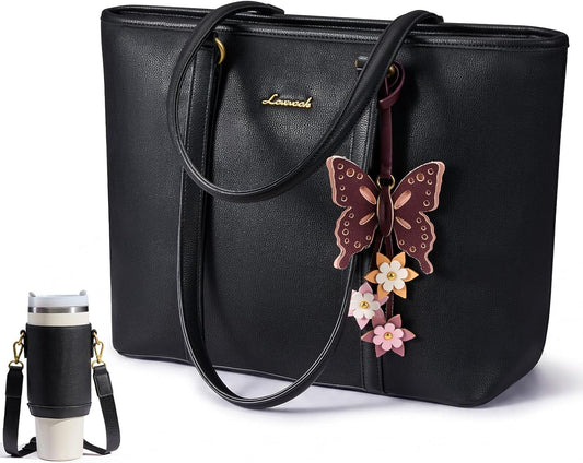 LOVEVOOK Bolsas de mano para mujer, bolso de mano con asa superior,...
