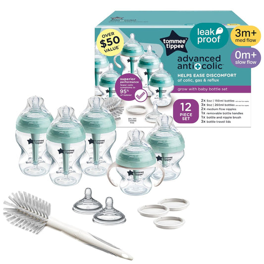 Tommee Tippee Advanced Juego de biberones anticólicos, Recién nacid...