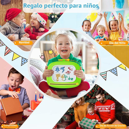 Kikidex Tablero magnético de dibujo, juguetes para niñas pequeñas d...