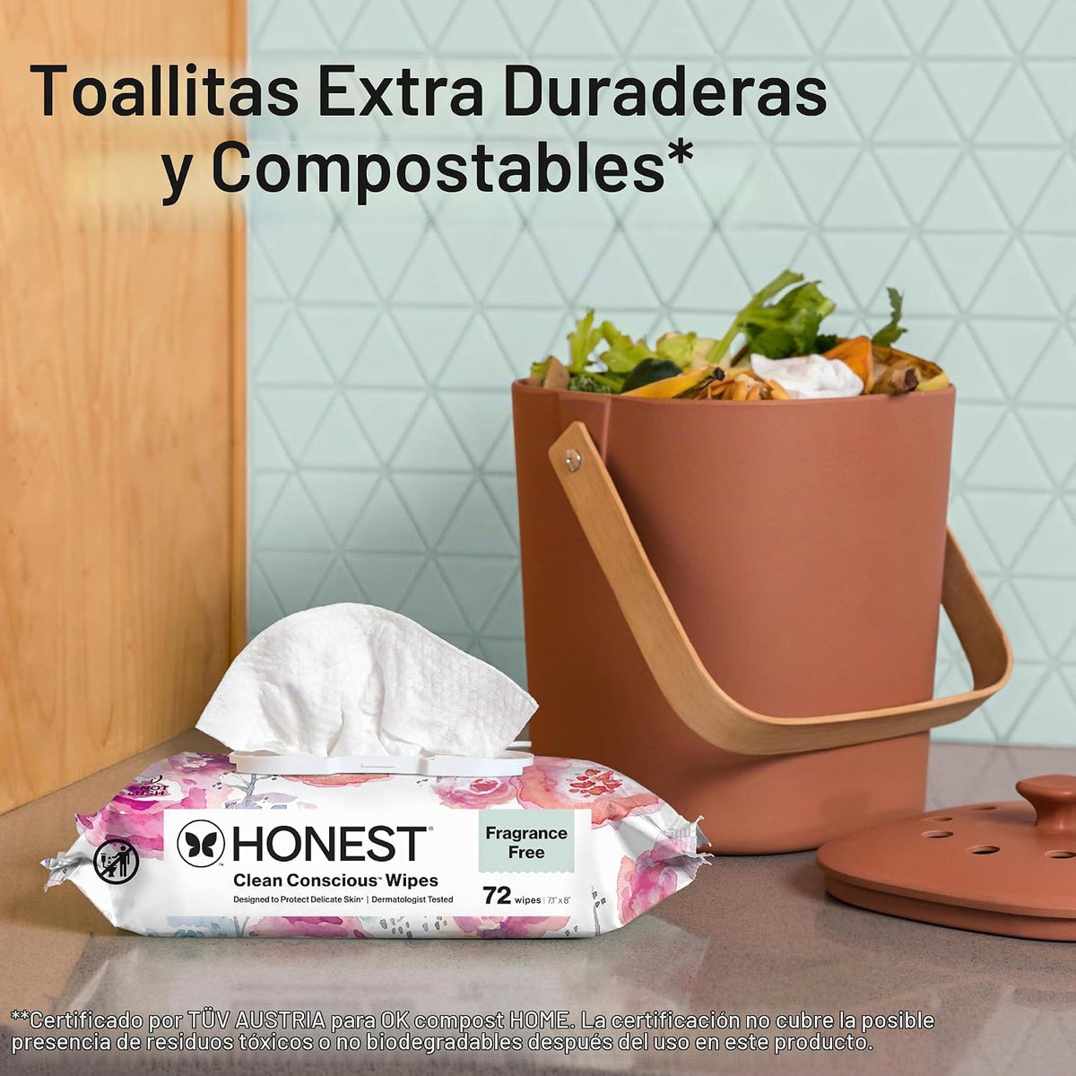 The Honest Company - Toallitas limpiadoras para bebé con 99% de agu...