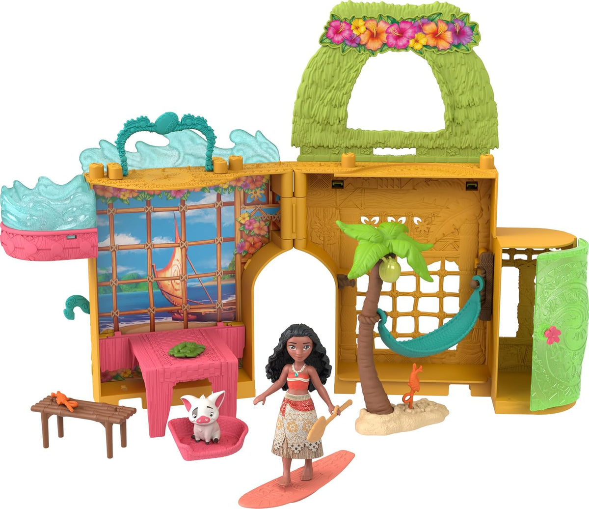 Mattel Disney Princess Moana Storytime Stackers Juego de casa de mu...