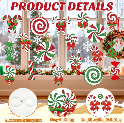 18 piezas de decoraciones de Navidad para exteriores, adornos de pa...