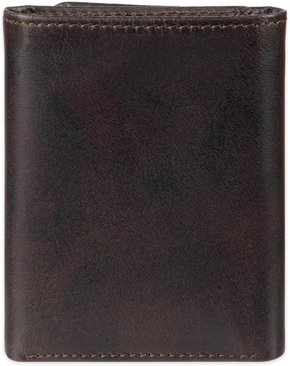 Cartera trifold de cuero con bloqueo RFID para hombre de Calvin Klein