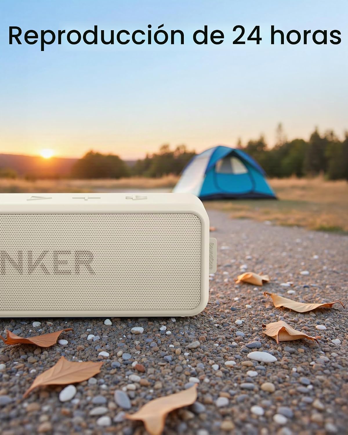 Altavoz Bluetooth portátil Soundcore Anker 2, tiempo de reproducció...