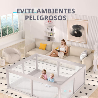 Hiaksedt Baby Playpen Parques para bebés y niños pequeños | Patio d...