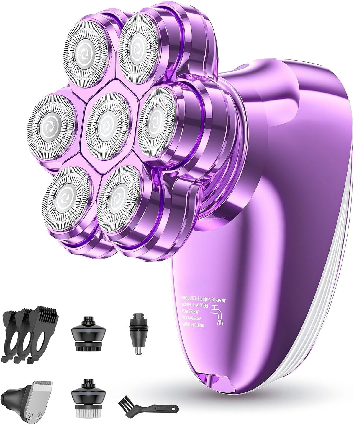 Maquinillas de afeitar eléctricas 5 en 1 para mujer, afeitadora de...