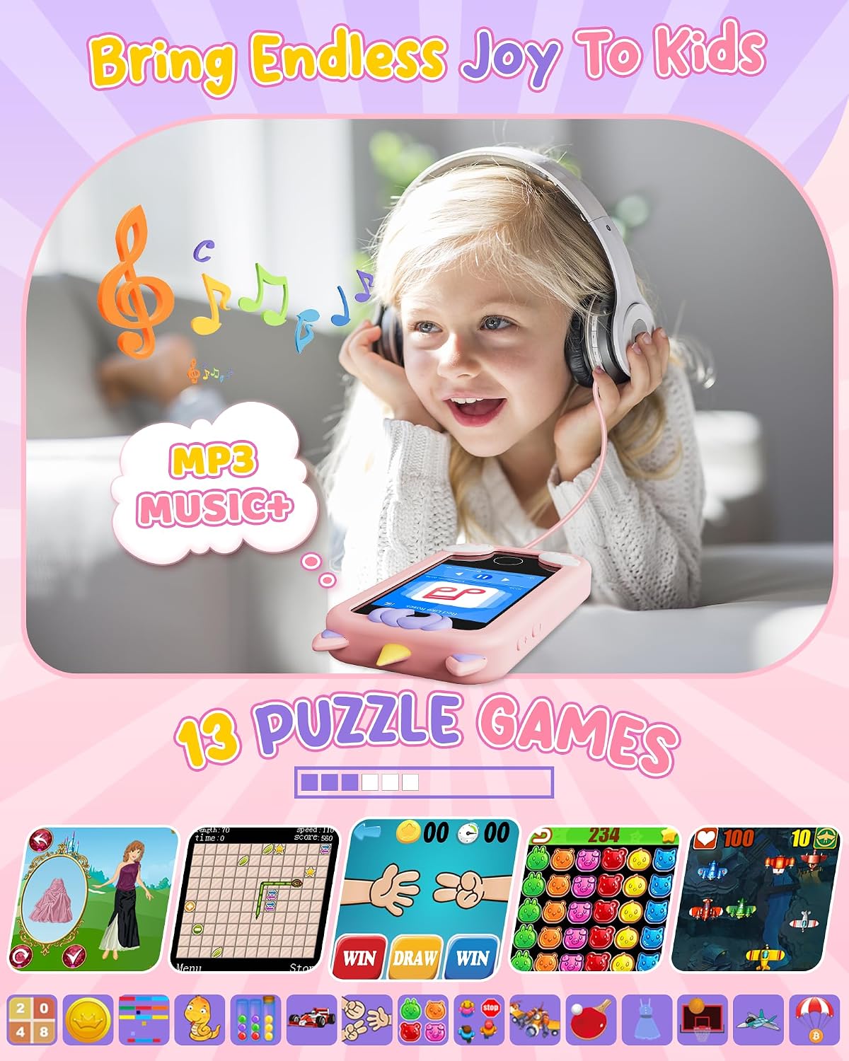 KOKODI Juguetes de Teléfono Inteligente para Niños, Regalos de Cump...
