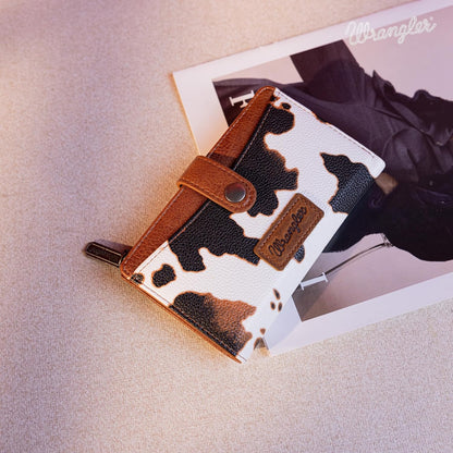 Wrangler - Billetera para mujer con tarjetero plegable, cierre y ve...