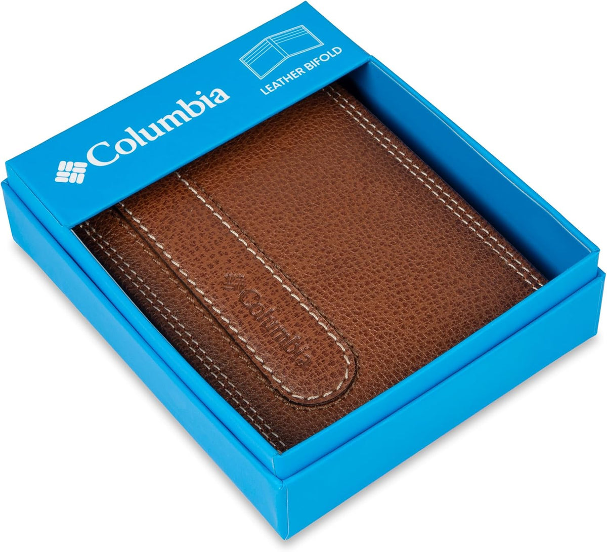 Columbia Billetera plegable delgada RFID para hombre con ventana de...