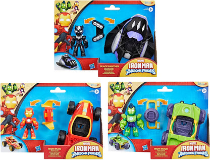 IRON MAN AND HIS AWESOME FRIENDS Paquete de juguetes de Marvel, 3 f...