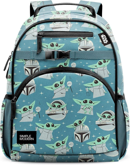 Simple Modern Mochila para niños y niñas escolares, Star Wars: Grog...