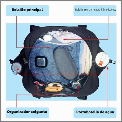 MZTUE Bolso mediano para pañales, bolso de hombro y cruzado para mamá
