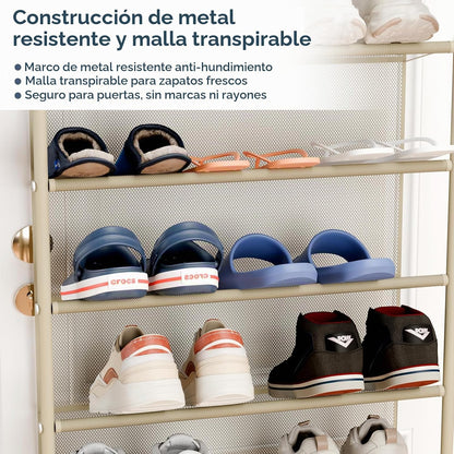 Whitmor 36 pares de organizadores de zapatos para colgar sobre la p...