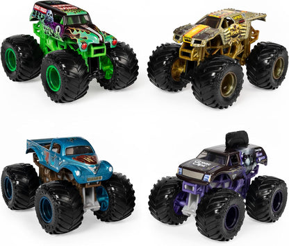 Monster Jam, Official Reveal The Steel - Paquete de 4 camiones mons...