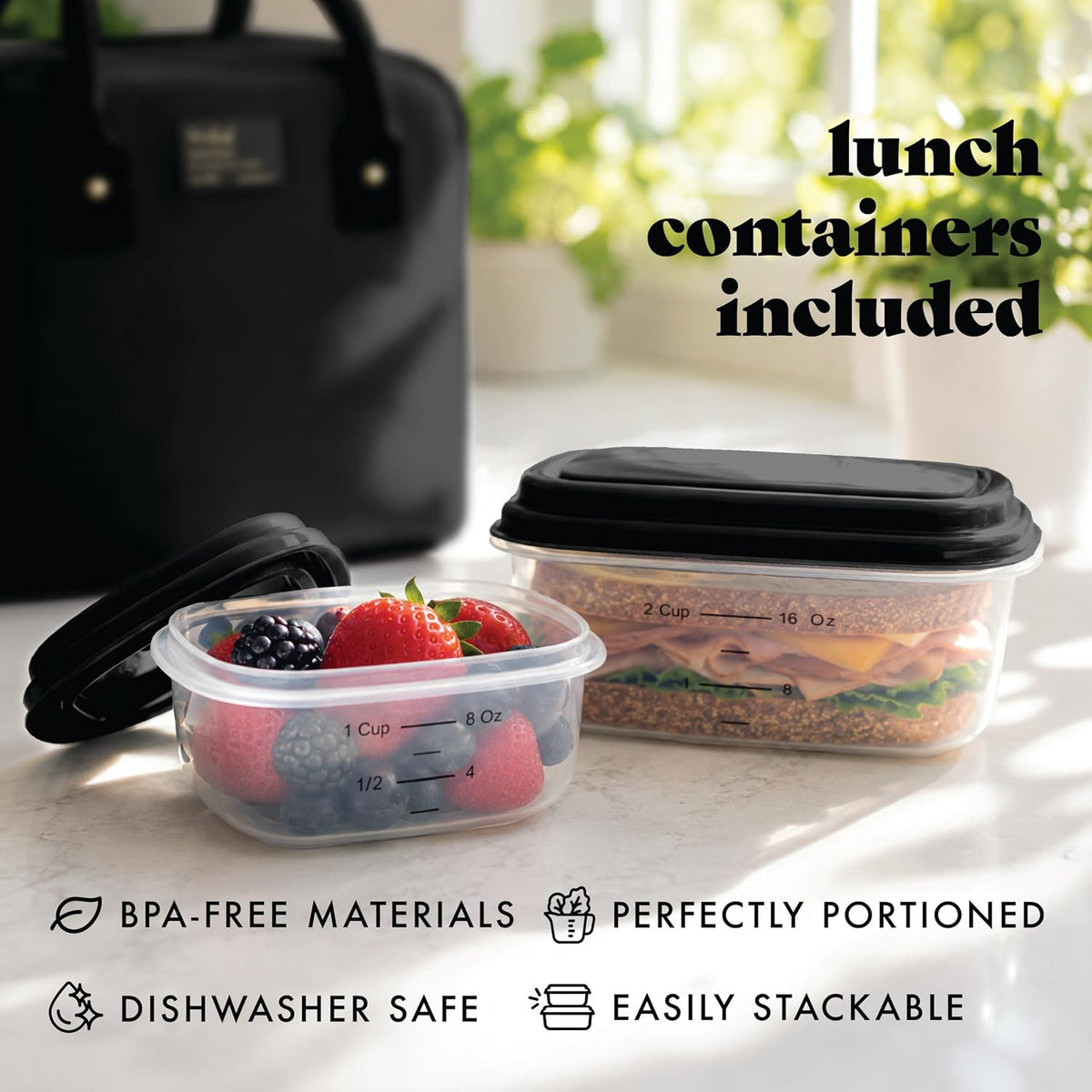 Fit &amp; Fresh Bloomington Bolsa de almuerzo aislada para mujer co...