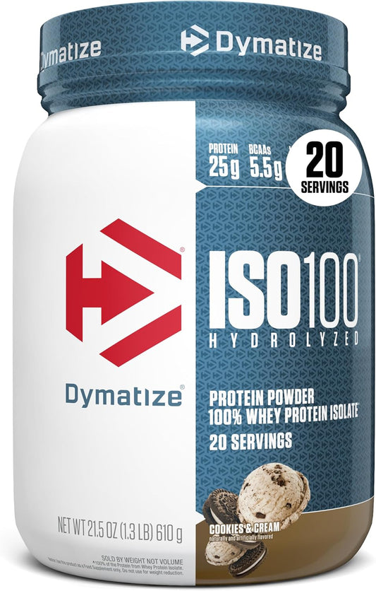 Dymatize Proteína en polvo ISO100, 100% aislado de suero de leche |...