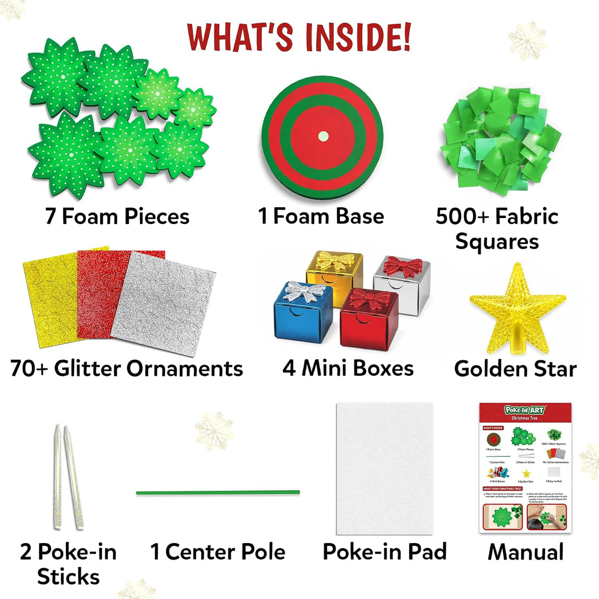 Skillmatics Poke-in Art - Árbol de Navidad, regalo para niñas y niñ...