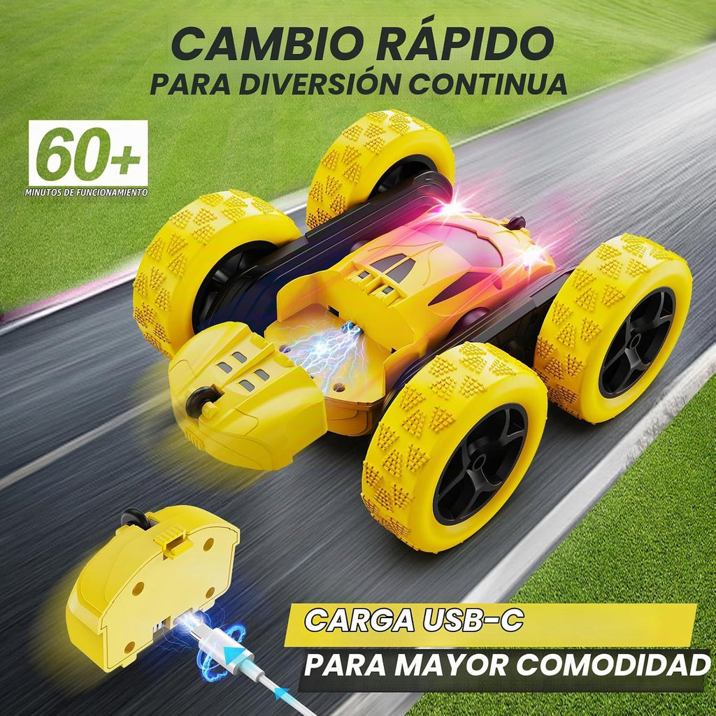 QUNREDA Coche de control remoto, juguetes de automóvil RC para niño...
