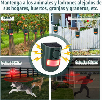 Qualirey Paquete de 6 alarmas con sensor de movimiento solar 129db...