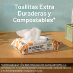 The Honest Company Toallitas multiusos para bebés, Sunburst, 864 un...