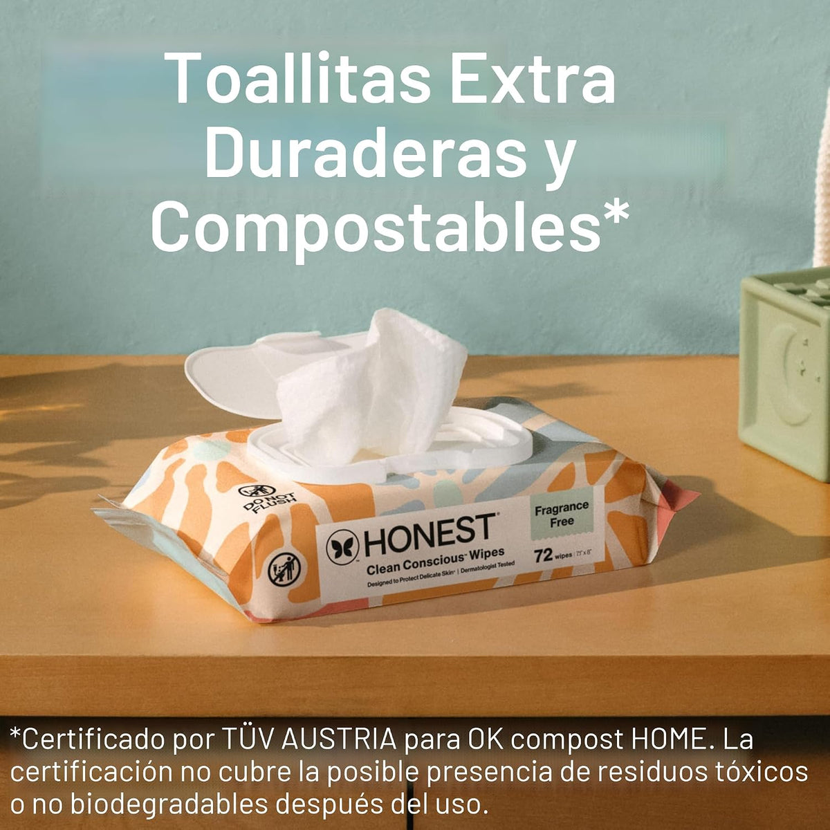 The Honest Company Toallitas multiusos para bebés, Sunburst, 864 un...
