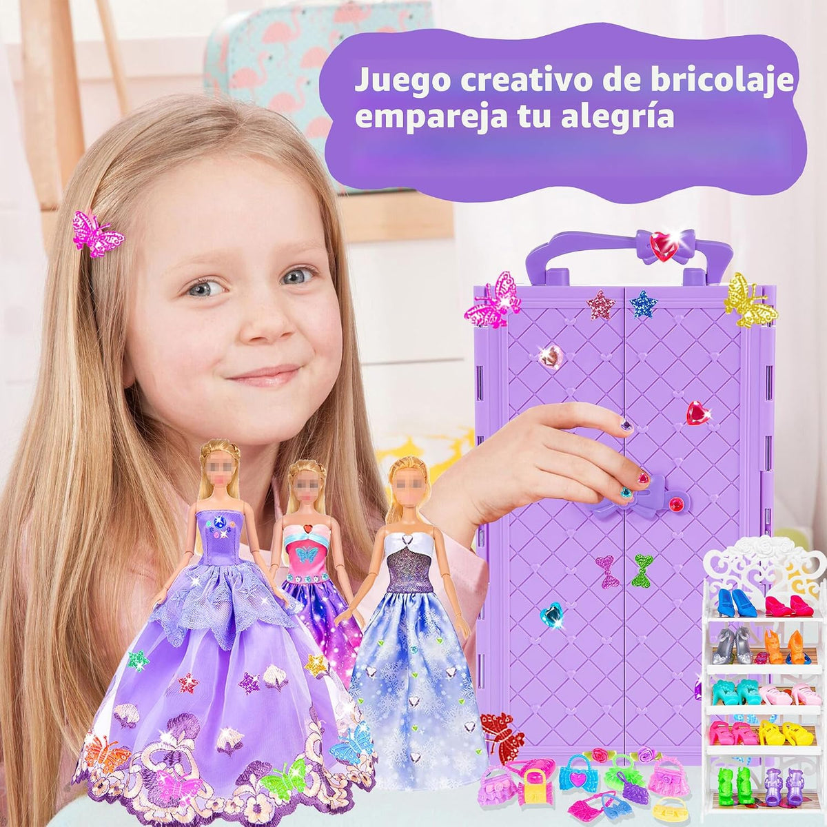 iBayda 91 muñecas de niña de 11.5 pulgadas con ropa, accesorios y a...