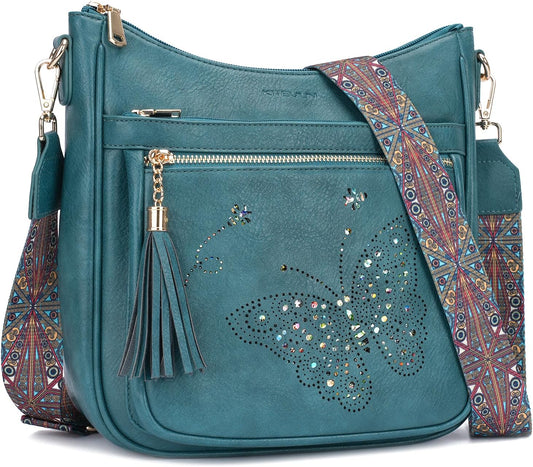 KITEVIUN - Bolsos tipo bandolera medianos para mujer, modernos, bol...