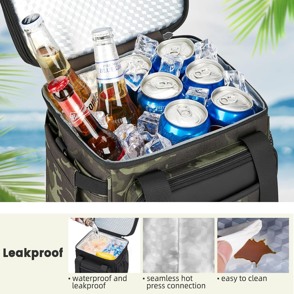 holuxer Bolsa de almuerzo y lonchera para hombres y mujeres, grande...