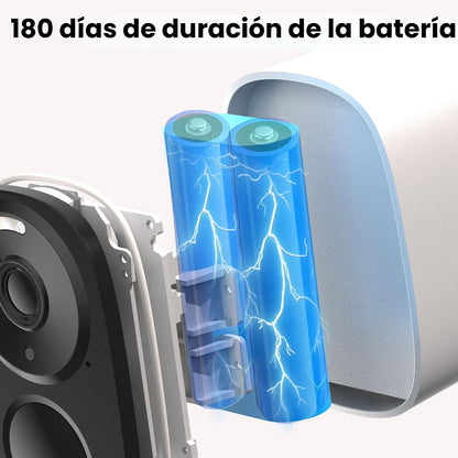 Cámaras de seguridad 2K actualizadas 2026 inalámbricas para exterio...