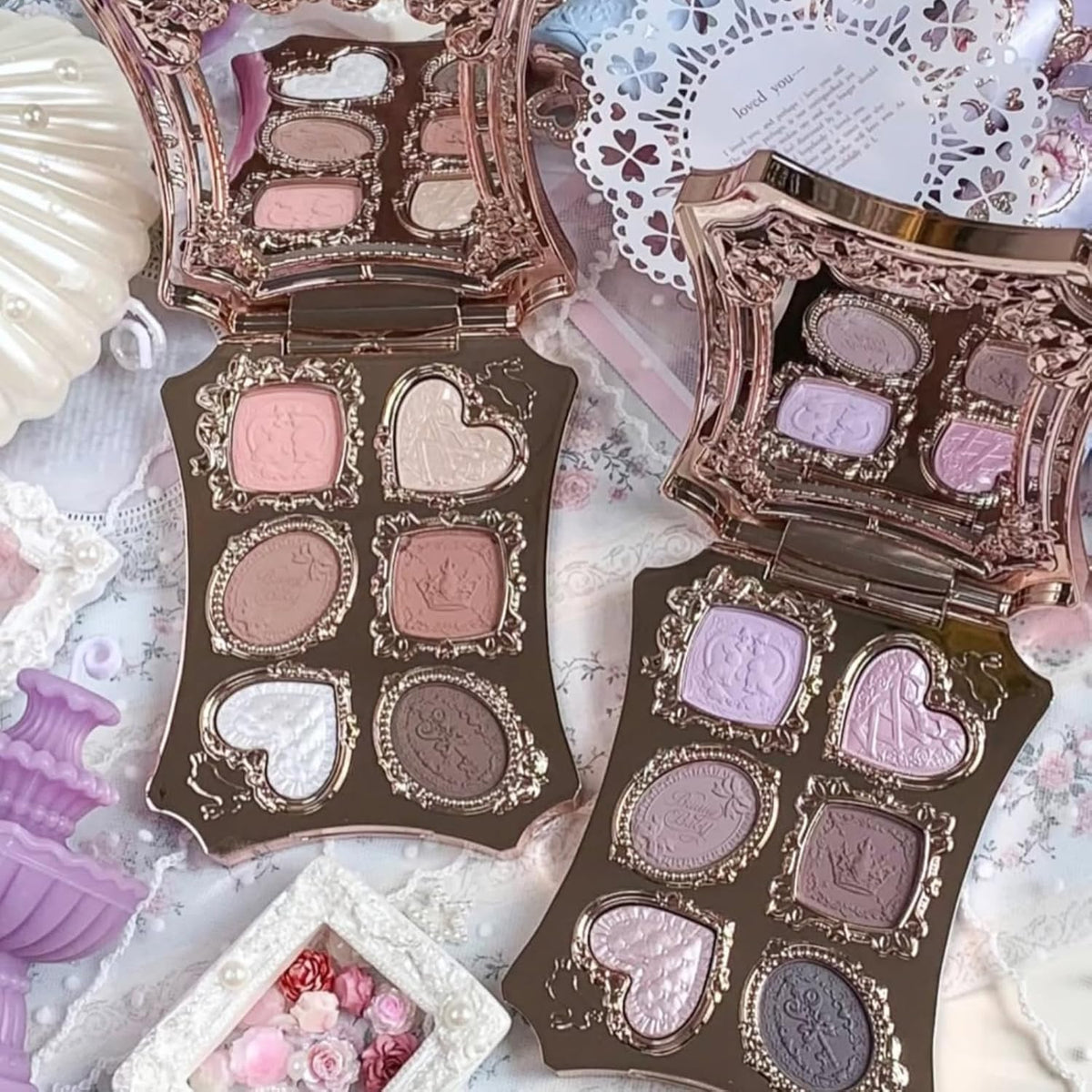 Flower Knows Bunny Garden - Paleta de maquillaje de 6 colores, colo...
