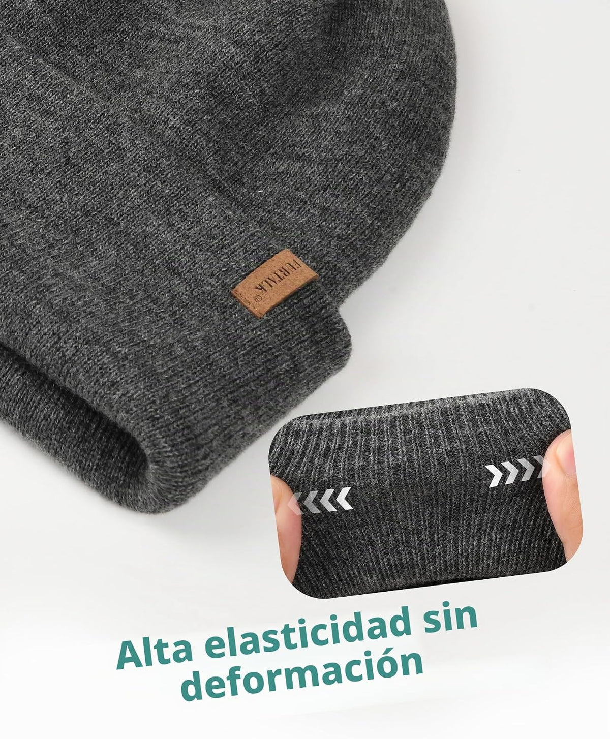 FURTALK Gorro para Hombres y Mujeres con Puños Tejido Grueso Unisex...