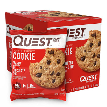 Quest Nutrition - Galletas de mantequilla de maní con chispas de ch...
