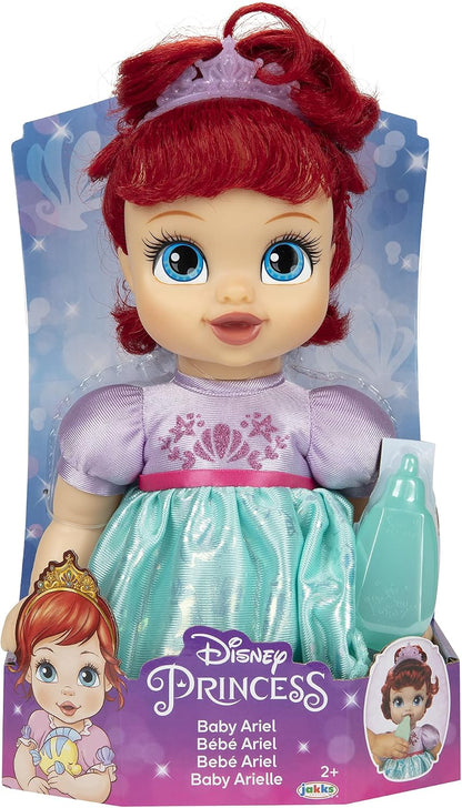 Disney Princess Muñeca Bebé Ariel con Biberón de Bebé y Tiara